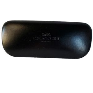 Coach Hard Case Sunglasses Glasses Black Clamshell Holder WOMAN'S WOMEN'S